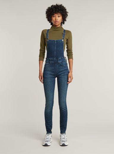 Lynn High Waist Skinny Overall